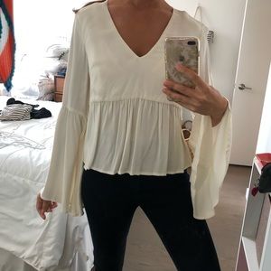 MinkPink Bellsleeve Blouse